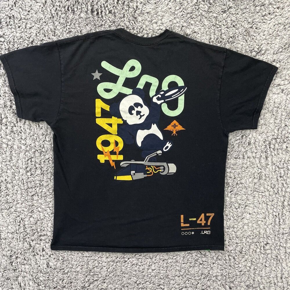 Vintage LRG Lifted Research Group T Shirt Panda Streetwear Y2K XL